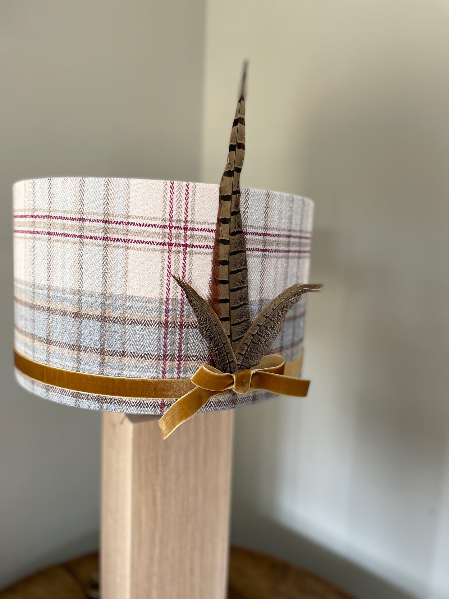Tartan lampshade