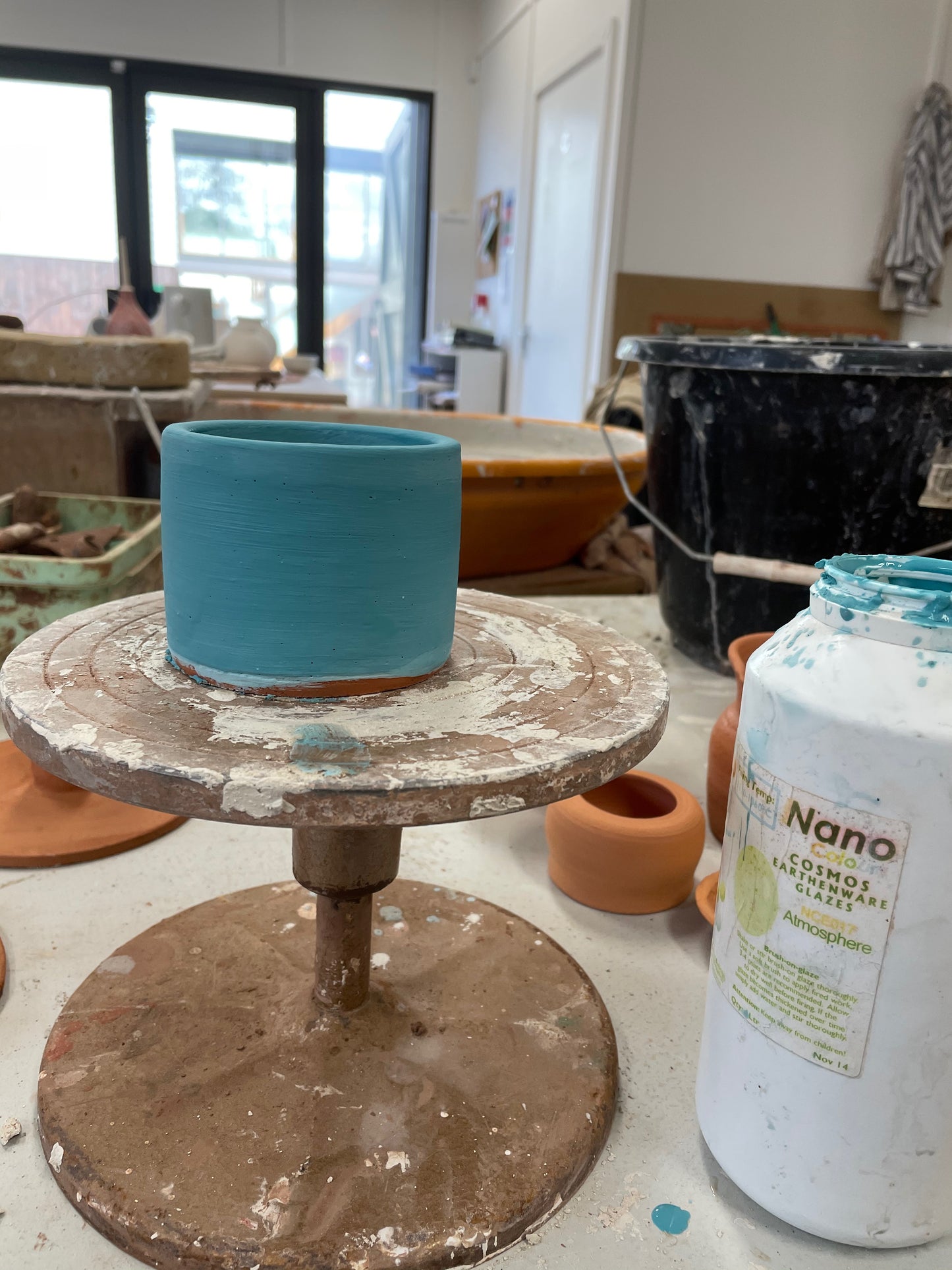 Hand thrown mug