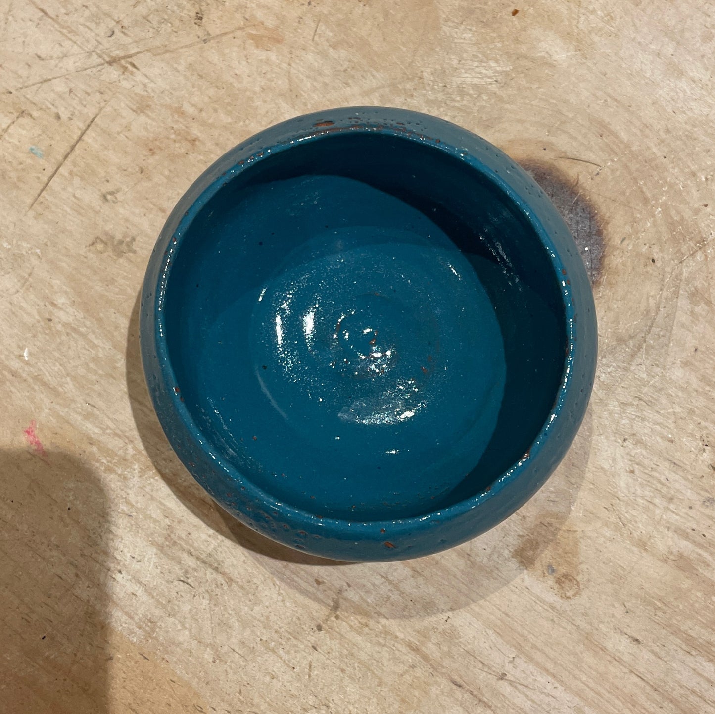 Small hand thrown sugar bowl